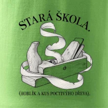 Stará škola hoblík a kus poctivýho dřeva