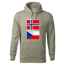 Norská a česká vlajka