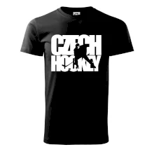 Czech hockey - nápis s hokejistou - Mistrovství světa v ledním hokeji 2026