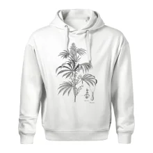 Konopí kytka černobílá