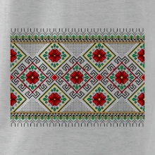 Ukrajinský vzor - Červeno Zelený