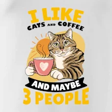 I like cats and coffee and maybe 3 people