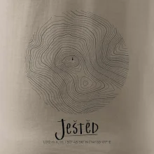 Ještěd - vrstevnice v kruhu