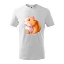 Morče - kreslené, bílo oranžové