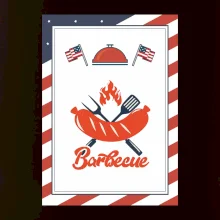 USA BBQ POSTER