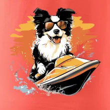 Border Kolie na vodním skútru