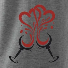 Víno je láska kulaté skleničky