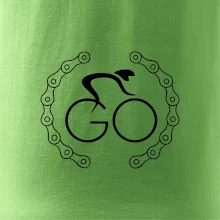 Logo cyklisty a řetěz