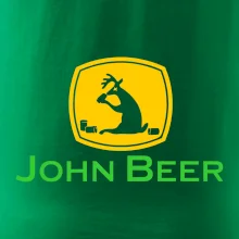 John Beer jelen s pivem