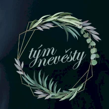 Tým nevěsty květinový kruh zelený