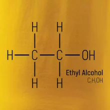 Molekulární struktura Ethanol