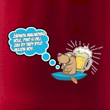 Žádnou malinovku, ale pivo