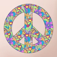 Peace symbol mandela