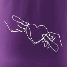 Dvě ruce a srdce jedním tahem