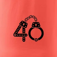 Narozeninové tričko pro policajta - pouta 40