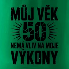 Můj věk nemá vliv na moje výkony