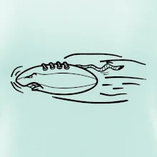 Americký fotbal letící míč