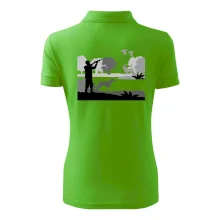 Lovec a ohař v lese