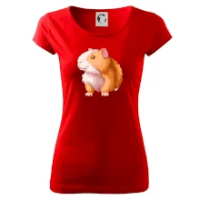 Morče - kreslené, bílo oranžové