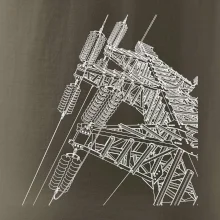 Nákres stožáru vysokého napětí