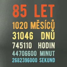 Narozeniny 85 přepočet času