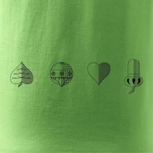 Prší - barvy hracích karet