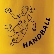 Handball nápis šikmo