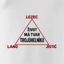 Lezec lano jistič životní trojúhelník
