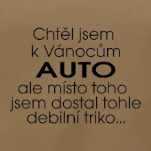 Chtěl jsem k Vánocům auto