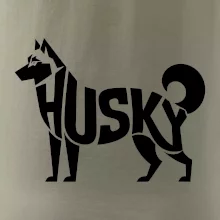 Husky nápis v těle