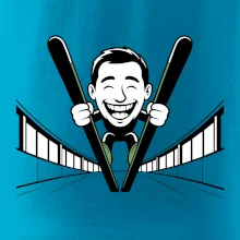 Vysmátý kreslený skokan