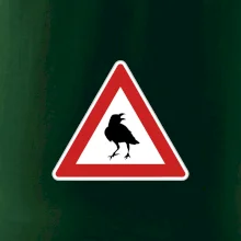 Dopravní značka - Pozor havran