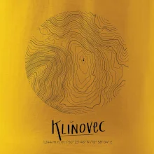 Klínovec - vrstevnice v kruhu