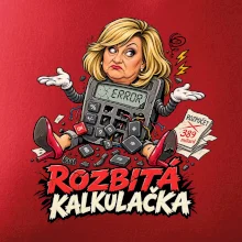 Alenka - rozbitá kalkulačka