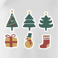 Vánoční sada - stromky a dárky