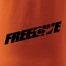 Freedive - nápis s potápěčem