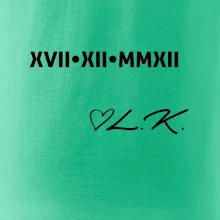 Datum výročí a iniciály