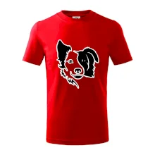 Border kólie obrys hlavy