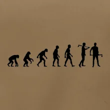 Evoluce dřevorubec - sekera