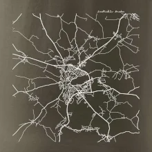 Černobílá mapa  Jindřichův Hradec (37701)