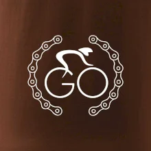 Logo cyklisty a řetěz