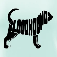 Bloodhound nápis v těle