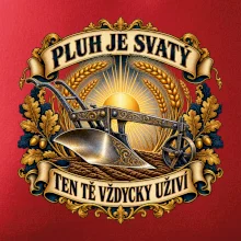 Posvátný pluh s pšeničnou svatozáří