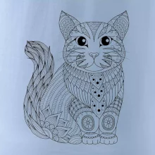 Kočka sedící mandala