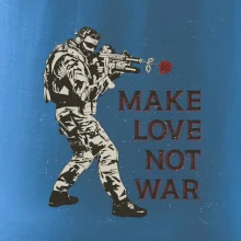 Růže ve zbrani, make love not war