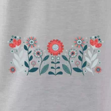 Folklor - květiny v řadě