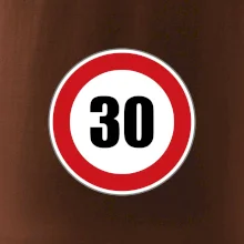 Dopravní značka - omezení rychlosti 30