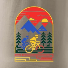 Cyklista na horách - logo
