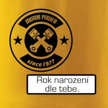 Motor power since (vlastní ročník) Motor power since (vlastní ročník)