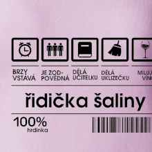 Čárový kód - řidička šaliny